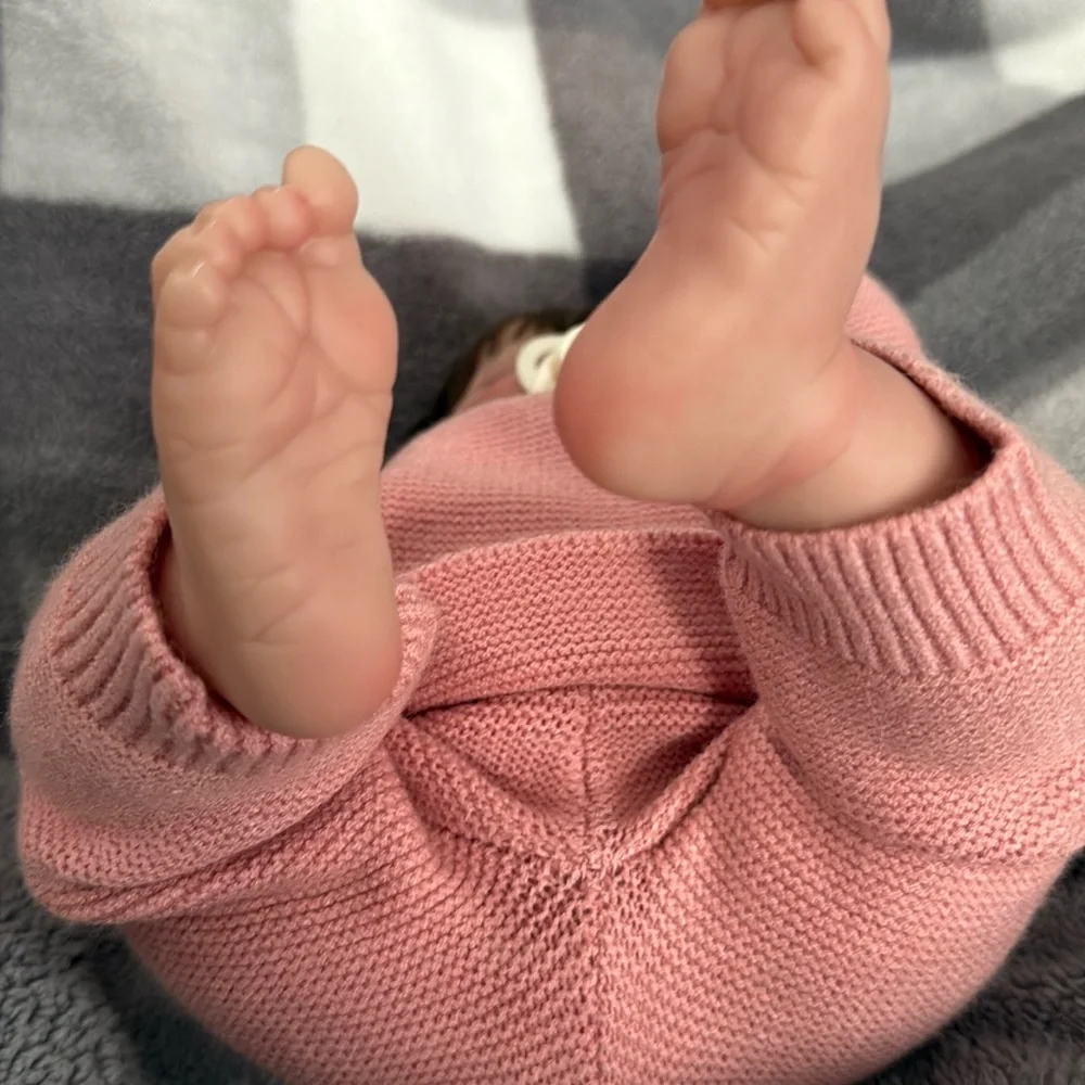 REBORN BABY DOLL Lifelike Newborn Girl Full Body Vinyl, Anatomically Correct! - Picture 8 of 17